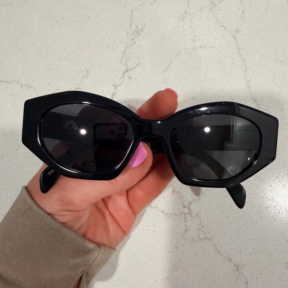 Celine Black Angular Sunglasses - Picture 5 of 5